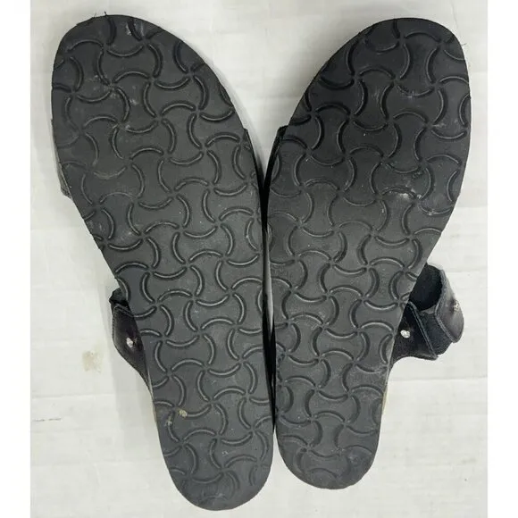 NAOT Sandals Womens Size 40 US 9 Ashley Metallic Leather Slip On Slide Comfort