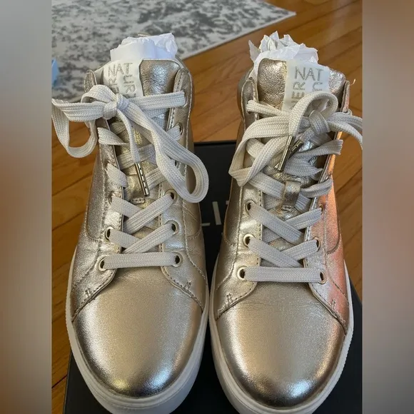 Naturalizer Champagne Womens Morrison Mid High Top Sneaker size 9M