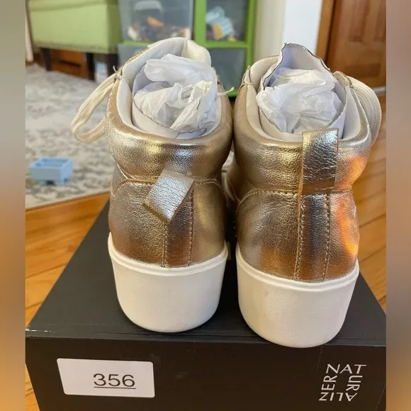 Naturalizer Champagne Womens Morrison Mid High Top Sneaker size 9M