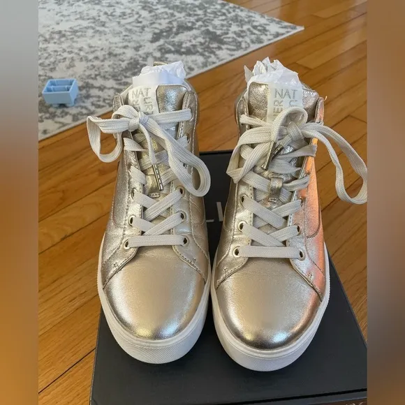 Naturalizer Champagne Womens Morrison Mid High Top Sneaker size 9M