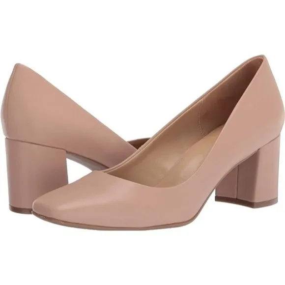 Naturalizer Womens Warner Square Toe Block Heel Pump Shoes Size: 12 NIB