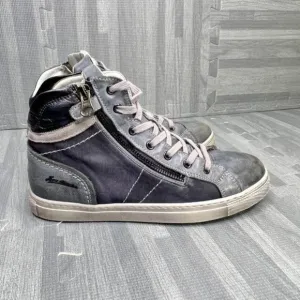 NERO GIARDINI Italy  High Top Leather Sneakers Blue  Boys Size 37 / 5