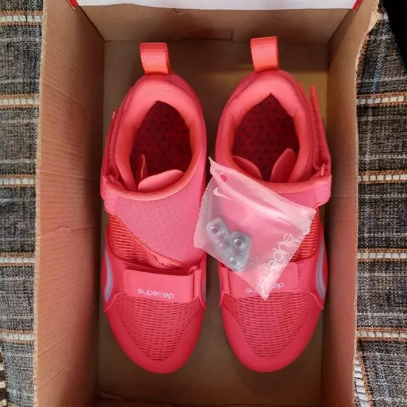 New $120 Sz 6 Women's Nike SuperRep Cycle Pink Cycling Spinning Shoes CJ0775-660