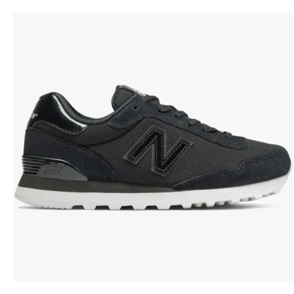 New Balance 515 Women’s Black Purple Sparkle Suede Mesh Sneakers Size 9.5