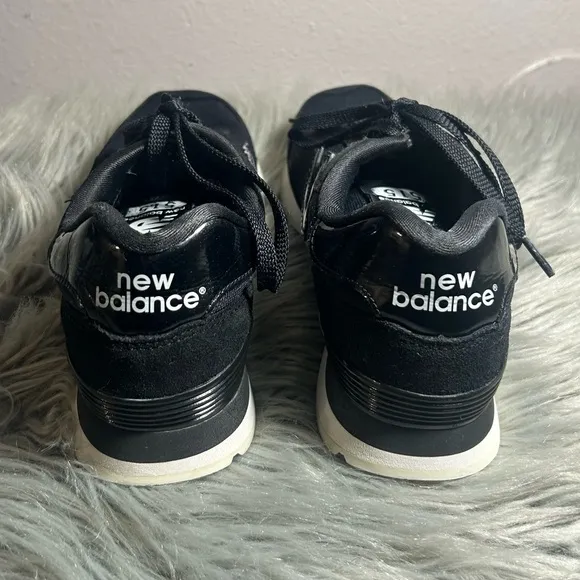 New Balance 515 Women’s Black Purple Sparkle Suede Mesh Sneakers Size 9.5