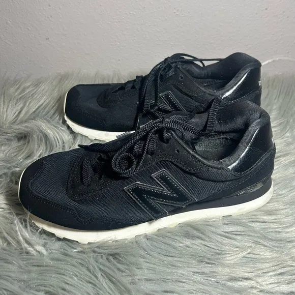New Balance 515 Women’s Black Purple Sparkle Suede Mesh Sneakers Size 9.5