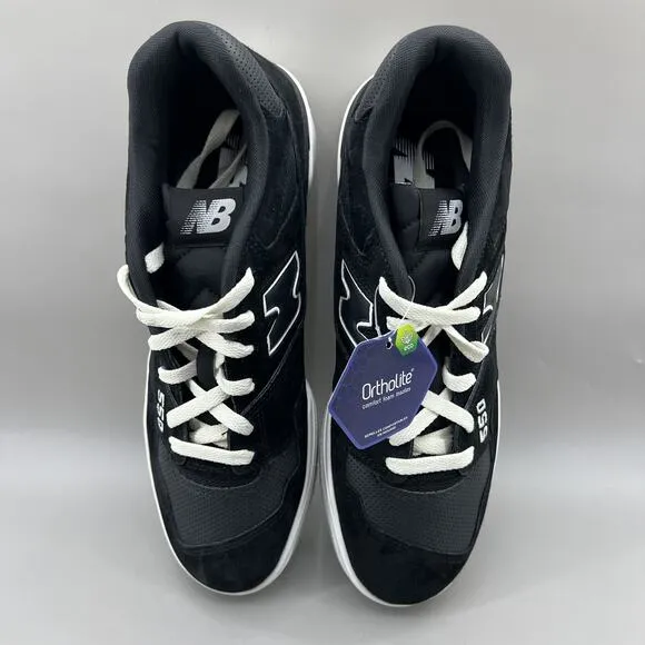 New Balance 550 Black Grey Matter Sneakers Men Size 11 D Suede Comfort Low Shoes