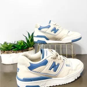 New Balance 550 White Dusk Blue (W) women’s size 6.5 great used condition
