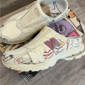 New Balance Cream Sneakers Artist Bryant Giles mule size 9 men