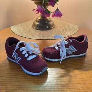 New Balance Kids' Burgundy Sneakers