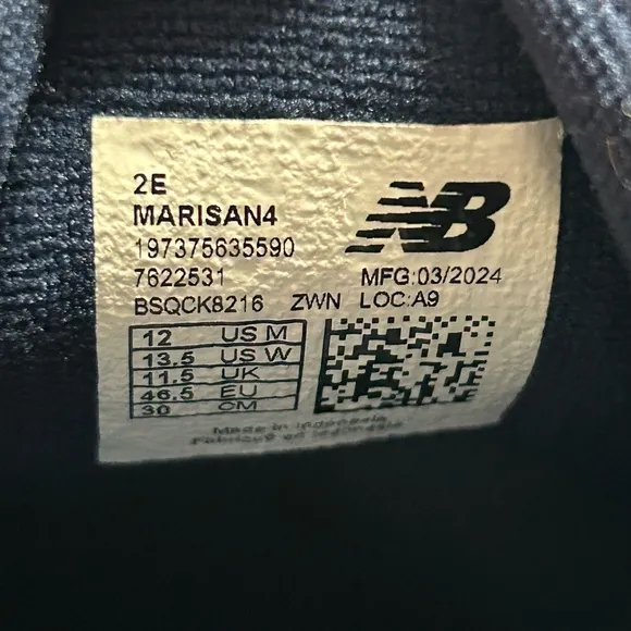 New Balance MARISAN4 running shoes blue Size:12