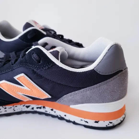New Balance Men's 515 Black and Orange Sneakers