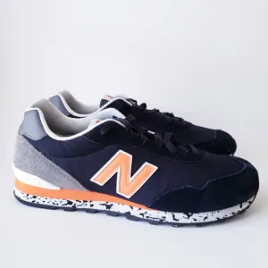 New Balance Men's 515 Black and Orange Sneakers
