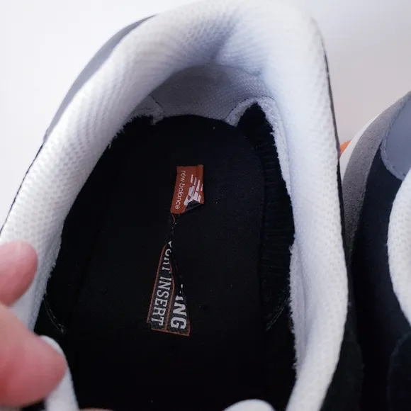 New Balance Men's 515 Black and Orange Sneakers