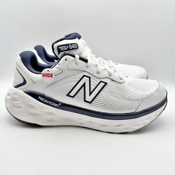 New Balance Mens Fresh Foam X 840v1 Sneakers US 13 Wide EU 47.5 White EUC