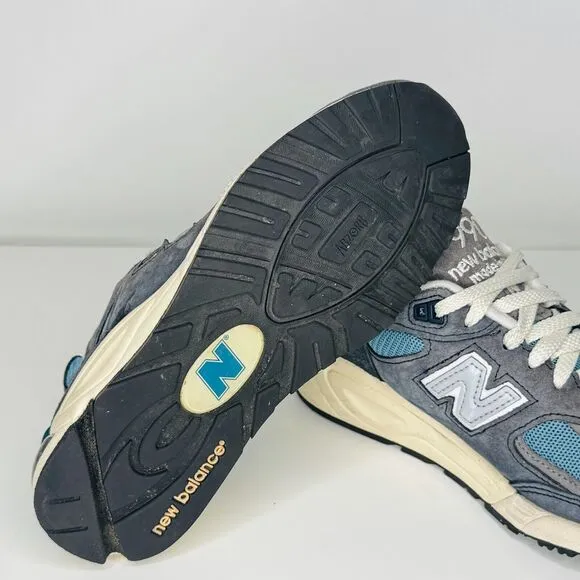 New Balance Mens Size 5D MADE in USA 990v2 Blue Teddy Santis Sneakers M990TB2