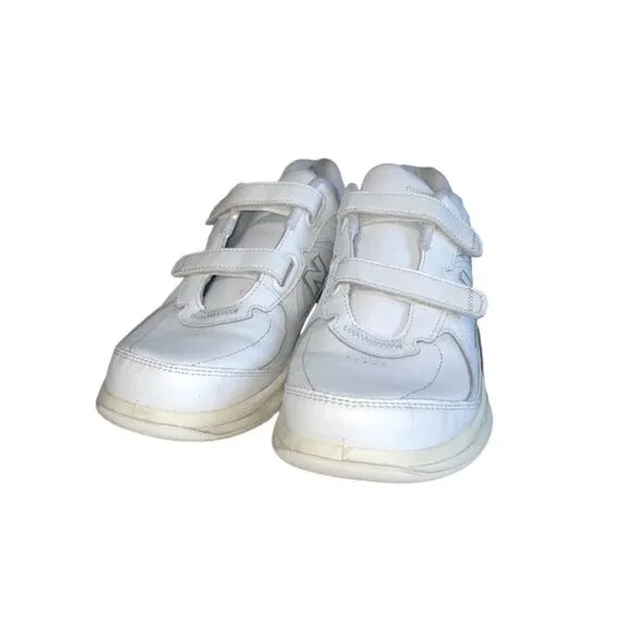 New Balance MW577 Women’s Hook &amp; Loop Walking Shoes Velcro Sneakers White