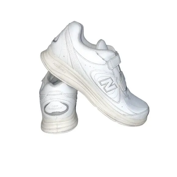 New Balance MW577 Women’s Hook &amp; Loop Walking Shoes Velcro Sneakers White
