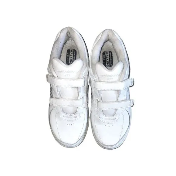 New Balance MW577 Women’s Hook &amp; Loop Walking Shoes Velcro Sneakers White