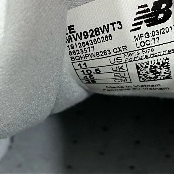 NEW BALANCE - STYLE #918V3 - WALKING / RUNNING ATHLETIC SHOES - CRISP WHITE - S7