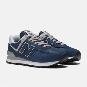 New Balance Women’s 574 Core Classics Sneakers, Navy/White, Size 11 (WL574EVN)