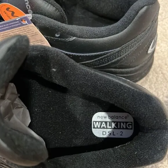 New balance 577 walking sneaker dsl-2 black leather sneaker made in USA NWT