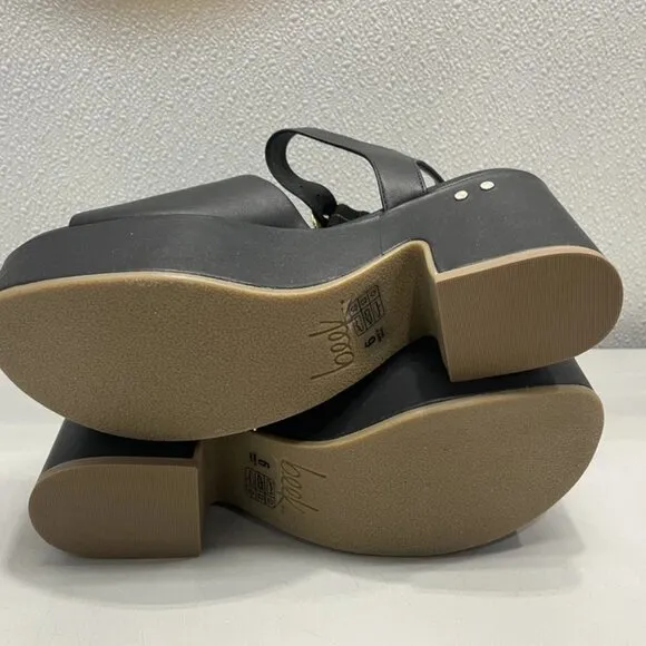 NEW BEEK Women’s Inca Platform Heeled Sandals Black Size 6 – New Without Box