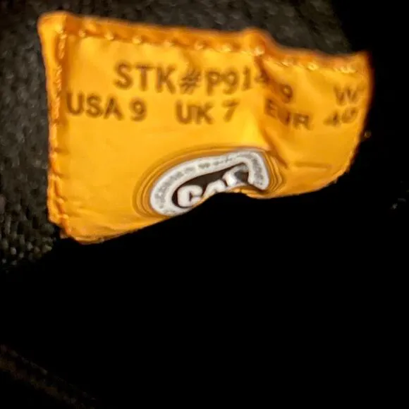 New Caterpillar Composite Toe Invader Sneakers Black Women's 9B NWOB CT T1455