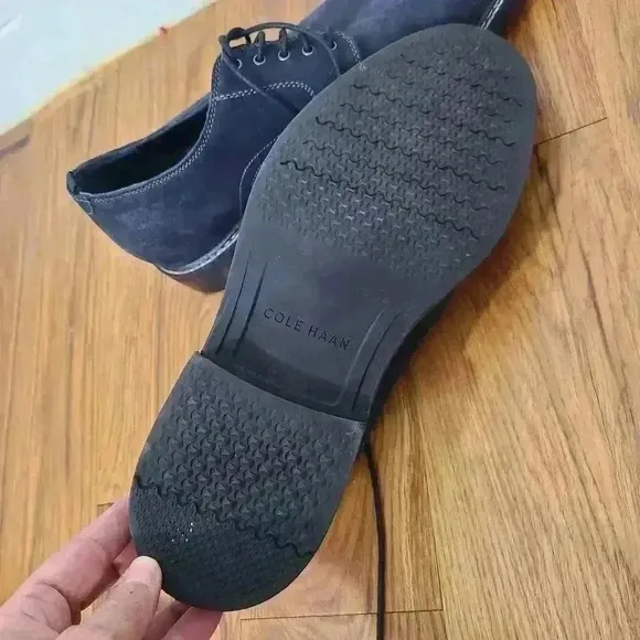 New Cole Haan mens Frankland Grand navy Nubuck Oxford dress Sz 11.5 navy A-84