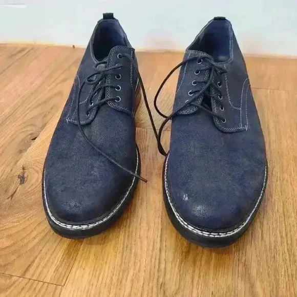 New Cole Haan mens Frankland Grand navy Nubuck Oxford dress Sz 11.5 navy A-84