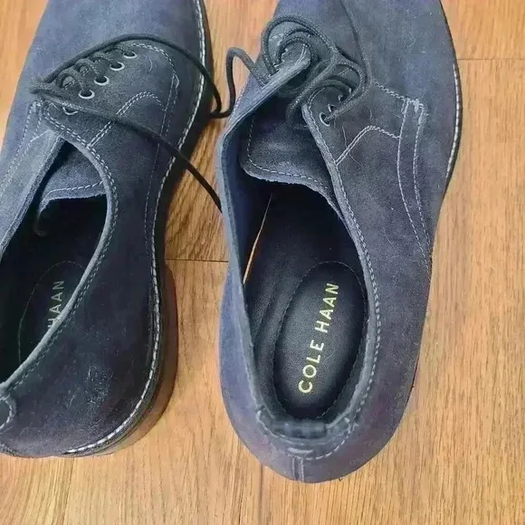 New Cole Haan mens Frankland Grand navy Nubuck Oxford dress Sz 11.5 navy A-84