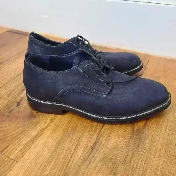 New Cole Haan mens Frankland Grand navy Nubuck Oxford dress Sz 11.5 navy A-84