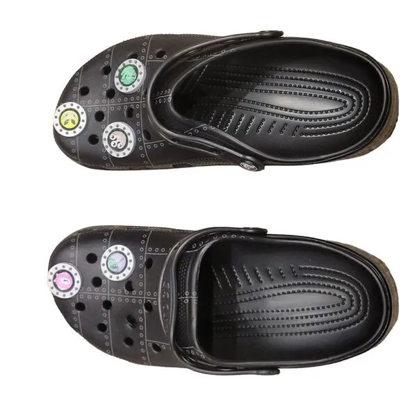 New Crocs Classic X Ron English AREA 54 Space Aliens Charms Size 10