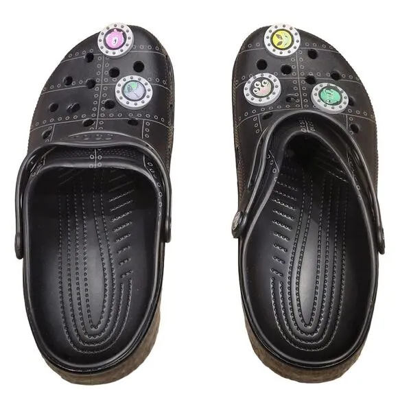 New Crocs Classic X Ron English AREA 54 Space Aliens Charms Size 10