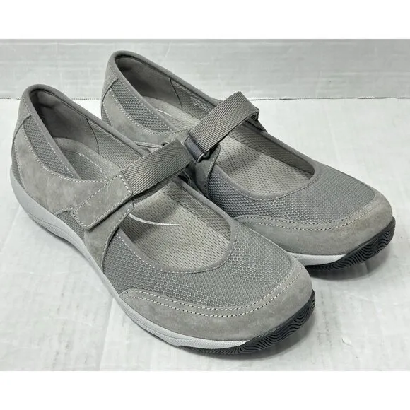 NEW Dansko Hennie Mary Jane Shoes Grey Suede Women's 40EU (US 9.5-10) Comfort