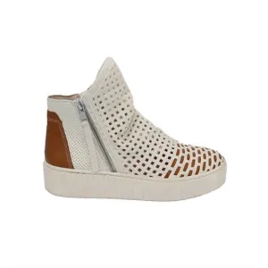 NEW ERIC MICHAEL women's oslo sneakers in white