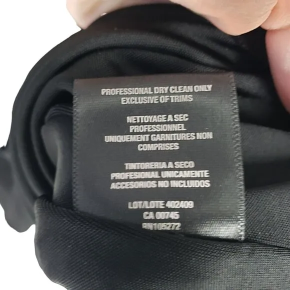 NEW Et Ochs Black Cutout One Shoulder Mini Cocktail Dress 4