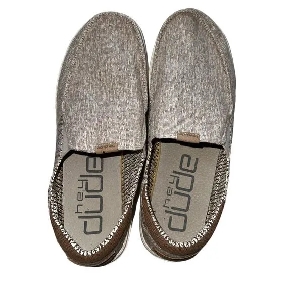 New Hey Dude Thad Mayan Beige Size 8 Slip On Men’s Comfort Spring Summer