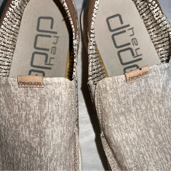 New Hey Dude Thad Mayan Beige Size 8 Slip On Men’s Comfort Spring Summer