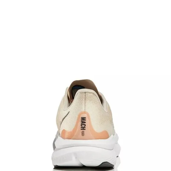 NEW HOKA Women's Mach 6 Low Top Sneakers Eggnog/Vanilla