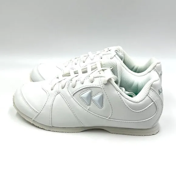 New Kaepa Cheer Cheerleader Cheerleading White Shoes Sneakers Big Girls 4