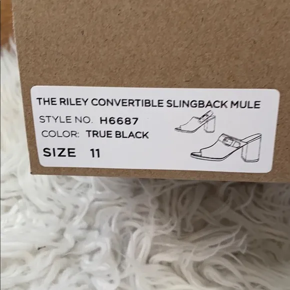 NEW • Madewell • The Riley Convertible Mule Black