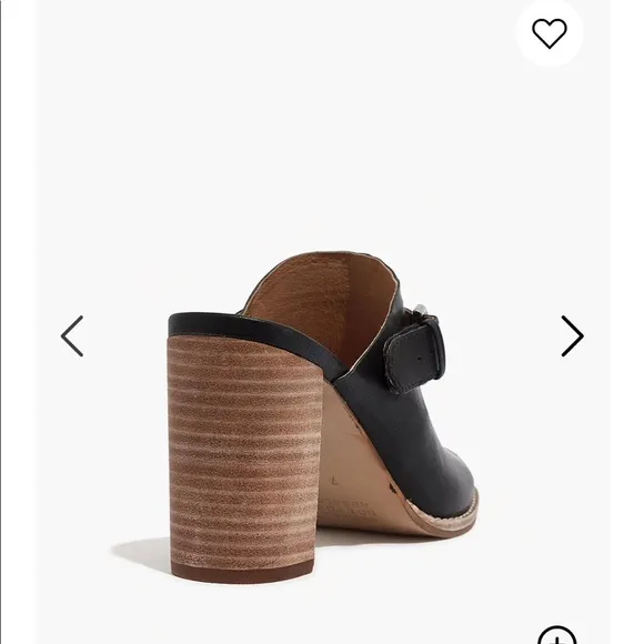 NEW • Madewell • The Riley Convertible Mule Black