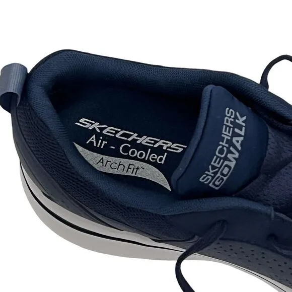New! Mens Skechers Ultra Go Arch Fit Walking Shoes 11.5 Lace Up Sneakers Navy