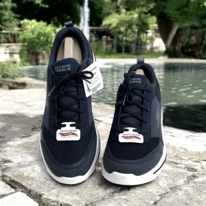 New! Mens Skechers Ultra Go Arch Fit Walking Shoes 11.5 Lace Up Sneakers Navy