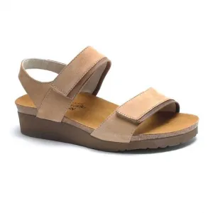 NEW NAOT women's aisha sandal in nude/saddle brown