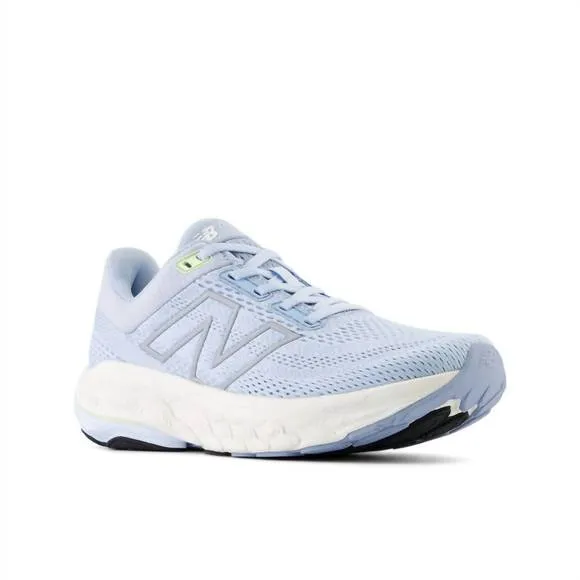 NEW NEW BALANCE women's 860 v14 running sneakers in light chrome blue limelight,