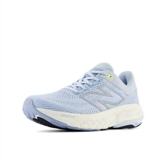 NEW NEW BALANCE women's 860 v14 running sneakers in light chrome blue limelight,