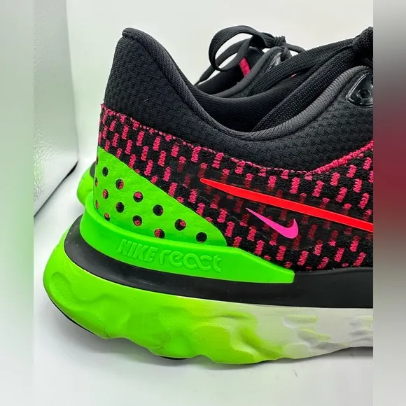 NEW Nike React Infinity Run FK 3 Sneakers Black Red Size 12