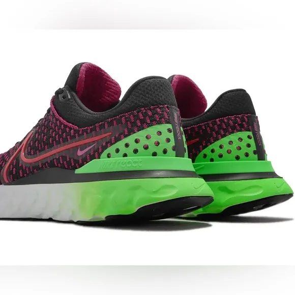 NEW Nike React Infinity Run FK 3 Sneakers Black Red Size 12